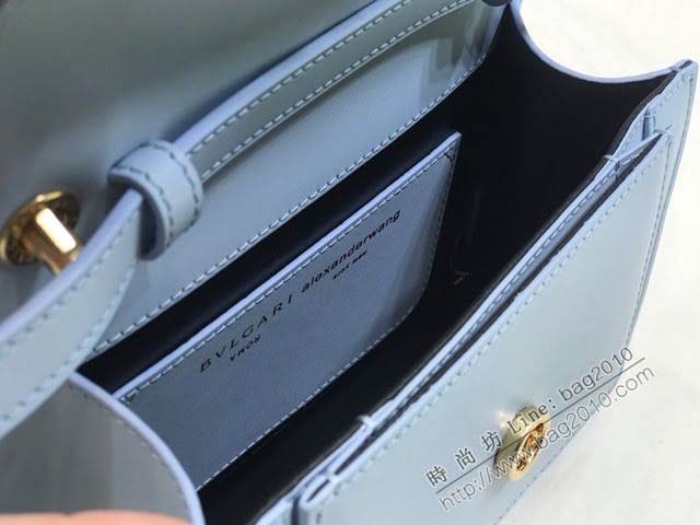 Bvlgari女包 寶格麗新品系列小牛皮腰包 B288742 雙蛇首搭扣 Bvlga手拎肩背女包  fyd1542